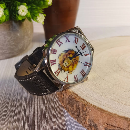 Reloj de Cuero Gama "Slider Lion"